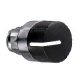 Schneider ZB4BD297 Harmony fém választókapcsoló fej, Ø22, 2 állású, recés, fekete, fekete perem