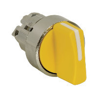 Schneider ZB4BD305 Harmony fém választókapcsoló fej, Ø22, 3 állású, sárga