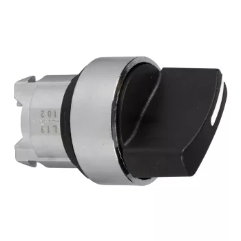   Schneider ZB4BD3TQ Harmony fém választókapcsoló fej, Ø22, 3 állású, fekete 100 darabos csomagban