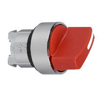 Schneider ZB4BD404 Harmony fém választókapcsoló fej, Ø22, 2 állású, jobbról visszatérő, piros Schneider ZB4BD404 Harmony fém választókapcsoló fej, Ø22, 2 állású, jobbról visszatérő, piros
