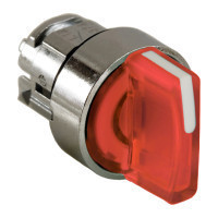 Schneider ZB4BD504 Harmony fém választókapcsoló fej, Ø22, 3 állású középre visszatérő, piros