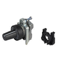 Schneider ZB4BD9227 Harmony fém potencióméter fej és rögzítő, Ø22, fekete, fekete perem Schneider ZB4BD9227 Harmony fém potencióméter fej és rögzítő, Ø22, fekete, fekete perem