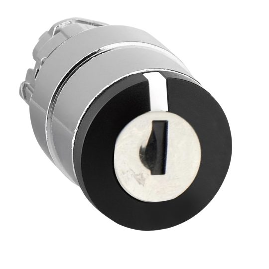 Schneider ZB4BG01 Harmony fém választókapcsoló fej, Ø22, 455 kulcsos, középső pozícióban kivehető, 3 állású Schneider ZB4BG01 Harmony fém választókapcsoló fej, Ø22, 455 kulcsos, középső pozícióban kivehető, 3 állású