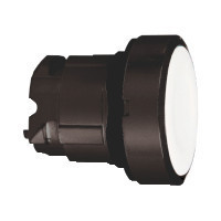 Schneider ZB4BH017 Harmony fém nyomógomb fej, Ø22, nyomó-nyomó, fehér, fekete perem Schneider ZB4BH017 Harmony fém nyomógomb fej, Ø22, nyomó-nyomó, fehér, fekete perem