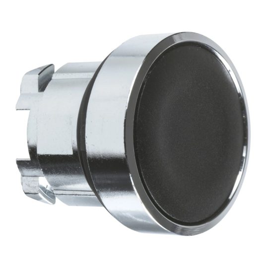 Schneider ZB4BH02 Harmony fém nyomógomb fej, Ø22, nyomó-nyomó, fekete Schneider ZB4BH02 Harmony fém nyomógomb fej, Ø22, nyomó-nyomó, fekete