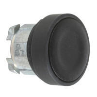 Schneider ZB4BH027 Harmony fém nyomógomb fej, Ø22, nyomó-nyomó, fekete, fekete perem Schneider ZB4BH027 Harmony fém nyomógomb fej, Ø22, nyomó-nyomó, fekete, fekete perem