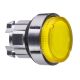 Schneider ZB4BH83 Harmony fém világító nyomógomb fej, Ø22, nyomó-nyomó, kiemelkedő, sárga