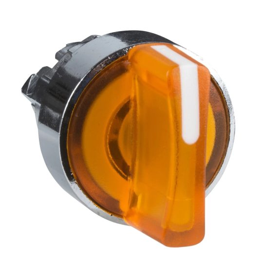 Schneider ZB4BK1253 Harmony fém világító választókapcsoló fej, Ø22, 2 állású, narancssárga Schneider ZB4BK1253 Harmony fém világító választókapcsoló fej, Ø22, 2 állású, narancssárga