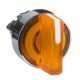 Schneider ZB4BK1253 Harmony fém világító választókapcsoló fej, Ø22, 2 állású, narancssárga