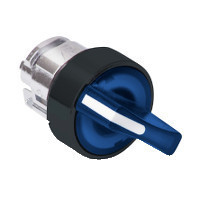 Schneider ZB4BK12637 Harmony fém világító választókapcsoló fej, Ø22, 2 állású, kék, fekete perem