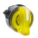 Schneider ZB4BK1283 Harmony fém világító választókapcsoló fej, Ø22, 2 állású, sárga