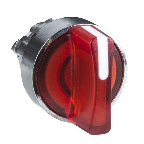 Schneider ZB4BK1443 Harmony fém világító választókapcsoló fej, Ø22, 2 állású, piros, jobbról visszatérő