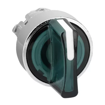   Schneider ZB4BK1733 Harmony fém világító választókapcsoló fej, Ø22, 3 állású, zöld, balról középre visszatérő