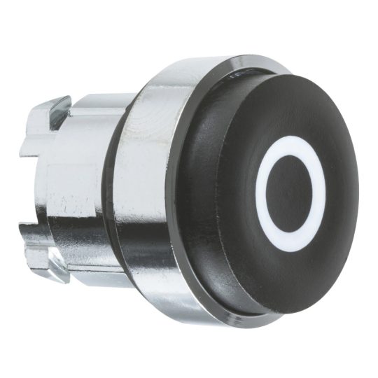 Schneider ZB4BL232 Harmony fém nyomógomb fej, Ø22, kiemelkedő, fekete, "O" Schneider ZB4BL232 Harmony fém nyomógomb fej, Ø22, kiemelkedő, fekete, "O"