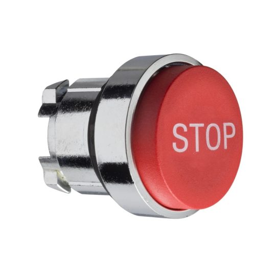 Schneider ZB4BL434 Harmony fém nyomógomb fej, Ø22, kiemelkedő, piros, "STOP" Schneider ZB4BL434 Harmony fém nyomógomb fej, Ø22, kiemelkedő, piros, "STOP"