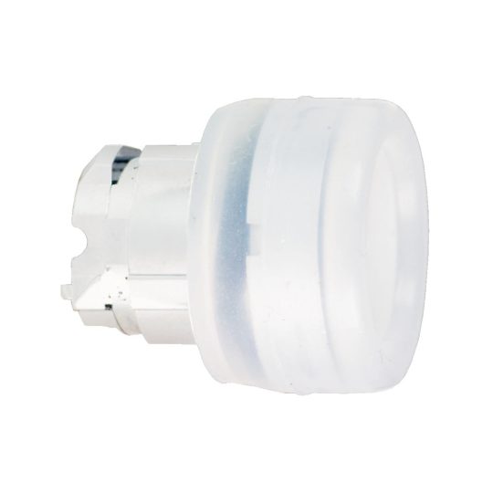 Schneider ZB4BP1 Harmony fém nyomógomb fej, Ø22, visszatérő, kiemelkedő, gumisapkás, fehér Schneider ZB4BP1 Harmony fém nyomógomb fej, Ø22, visszatérő, kiemelkedő, gumisapkás, fehér