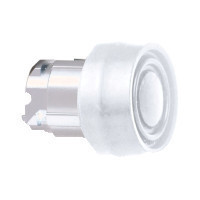 Schneider ZB4BP1S Harmony fém nyomógomb fej, Ø22, visszatérő, színes gumisapkás, fehér Schneider ZB4BP1S Harmony fém nyomógomb fej, Ø22, visszatérő, színes gumisapkás, fehér