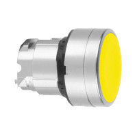 Schneider ZB4BP583 Harmony fém nyomógomb fej, Ø22, visszatérő, védőmembrán, betehető címke, sárga Schneider ZB4BP583 Harmony fém nyomógomb fej, Ø22, visszatérő, védőmembrán, betehető címke, sárga