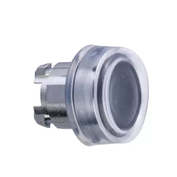   Schneider ZB4BPA2 Harmony fém nyomógomb fej, Ø22, visszatérő, gumisapkás, fekete