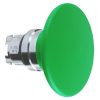Schneider ZB4BR316 Harmony fém nyomógomb fej, Ø22, visszatérő, Ø60 íves gombafejű, zöld Schneider ZB4BR316 Harmony fém nyomógomb fej, Ø22, visszatérő, Ø60 íves gombafejű, zöld
