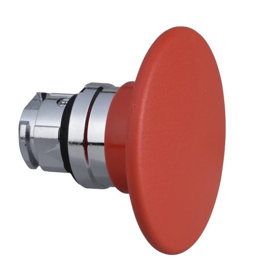 Schneider ZB4BR4 Harmony fém nyomógomb fej, Ø22, visszatérő, Ø60 gombafejű, piros Schneider ZB4BR4 Harmony fém nyomógomb fej, Ø22, visszatérő, Ø60 gombafejű, piros