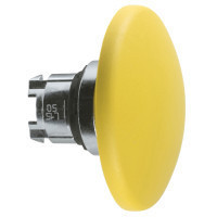 Schneider ZB4BR516 Harmony fém nyomógomb fej, Ø22, visszatérő, Ø60 íves gombafejű, sárga Schneider ZB4BR516 Harmony fém nyomógomb fej, Ø22, visszatérő, Ø60 íves gombafejű, sárga