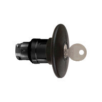 Schneider ZB4BS227 Harmony fém nyomógomb fej, Ø22, Ø60 gombafejű, 455 kulccsal kioldó, fekete, fekete test Schneider ZB4BS227 Harmony fém nyomógomb fej, Ø22, Ø60 gombafejű, 455 kulccsal kioldó, fekete, fekete test