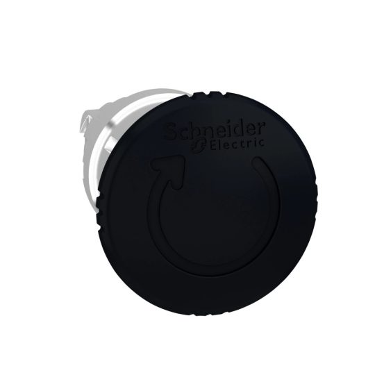 Schneider ZB4BS52 Harmony fém nyomógomb fej, Ø22, Ø40 gombafejű, forgatásra kioldó, fekete Schneider ZB4BS52 Harmony fém nyomógomb fej, Ø22, Ø40 gombafejű, forgatásra kioldó, fekete