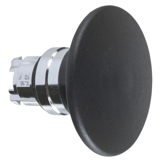 Schneider ZB4BS62 Harmony fém nyomógomb fej, Ø22, Ø60 gombafejű, forgatásra kioldó, fekete Schneider ZB4BS62 Harmony fém nyomógomb fej, Ø22, Ø60 gombafejű, forgatásra kioldó, fekete