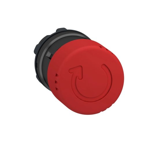 Schneider ZB4BS8347 Harmony fém vészleállító nyomógomb fej, Ø22, Ø30 gombafejű, forgatásra kioldó, piros, fekete test Schneider ZB4BS8347 Harmony fém vészleállító nyomógomb fej, Ø22, Ø30 gombafejű, forgatásra kioldó, piros, fekete test