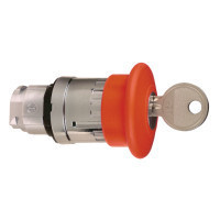 Schneider ZB4BS944TQ Harmony fém vészleállító nyomógomb fej, Ø22, Ø40 gombafejű, 455 kulccsal kioldó, piros 100 darabos csomagban Schneider ZB4BS944TQ Harmony fém vészleállító nyomógomb fej, Ø22, Ø40 gombafejű, 455 kulccsal kioldó, piros 100 darabos csomagban