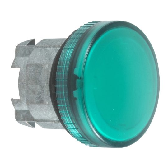 Schneider ZB4BV033E Harmony fém jelzőlámpa fej, Ø22, LED jelzőlámpához, betehető címke, zöld Schneider ZB4BV033E Harmony fém jelzőlámpa fej, Ø22, LED jelzőlámpához, betehető címke, zöld