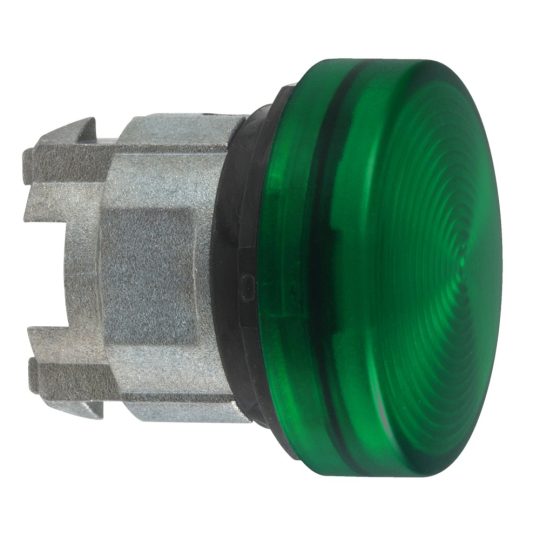 Schneider ZB4BV033S Harmony fém jelzőlámpa fej, Ø22, LED jelzőlámpához, hornyolt lencse, zöld Schneider ZB4BV033S Harmony fém jelzőlámpa fej, Ø22, LED jelzőlámpához, hornyolt lencse, zöld