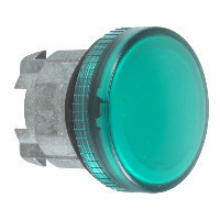Schneider ZB4BV033TQ Harmony fém jelzőlámpa fej, Ø22, LED jelzőlámpához, zöld 100 darabos csomagban