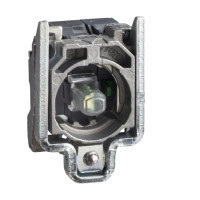 Schneider ZB4BW0M614 Harmony fém jelzőlámpa és érintkező blokk rögzítő aljzattal, LED-es, 1NO, 230VAC, kék, dugaszolós csatlakozós