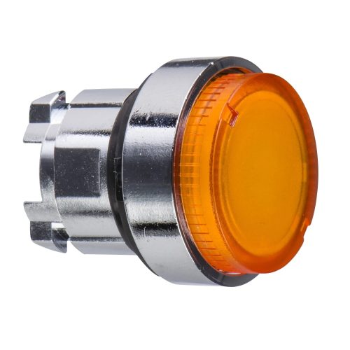 Schneider ZB4BW153 Harmony fém világító nyomógomb fej, Ø22, visszatérő, LED-es, kiemelkedő, narancssárga