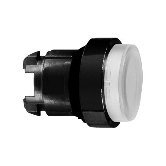 Schneider ZB4BW177 Harmony fém világító nyomógomb fej, Ø22, visszatérő, BA9s foglalatos, kiemelkedő, színtelen, fekete perem Schneider ZB4BW177 Harmony fém világító nyomógomb fej, Ø22, visszatérő, BA9s foglalatos, kiemelkedő, színtelen, fekete perem