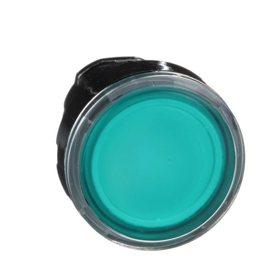 Schneider ZB4BW333 Harmony fém világító nyomógomb fej, Ø22, visszatérő, beépített LED-hez, zöld Schneider ZB4BW333 Harmony fém világító nyomógomb fej, Ø22, visszatérő, beépített LED-hez, zöld