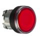 Schneider ZB4BW347 Harmony fém világító nyomógomb fej, Ø22, visszatérő, BA9s izzóhoz, piros, fekete perem