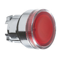 Schneider ZB4BW34TQ Harmony fém világító nyomógomb fej, Ø22, visszatérő, BA9s izzóhoz, piros 100 darabos csomagban Schneider ZB4BW34TQ Harmony fém világító nyomógomb fej, Ø22, visszatérő, BA9s izzóhoz, piros 100 darabos csomagban