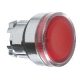 Schneider ZB4BW34TQ Harmony fém világító nyomógomb fej, Ø22, visszatérő, BA9s izzóhoz, piros 100 darabos csomagban