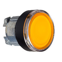 Schneider ZB4BW357 Harmony fém világító nyomógomb fej, Ø22, visszatérő, BA9s izzóhoz, narancssárga, fekete perem Schneider ZB4BW357 Harmony fém világító nyomógomb fej, Ø22, visszatérő, BA9s izzóhoz, narancssárga, fekete perem