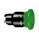 Schneider ZB4BW4337 Harmony fém világító nyomógomb fej, Ø22, visszatérő, Ø40 gombafejű, beépített LED-hez, zöld, fekete test