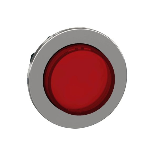 Schneider ZB4FH43 Harmony panelbe süllyesztett fém világító nyomógomb fej, Ø30, kiemelkedő, piros, nyomó-nyomó Schneider ZB4FH43 Harmony panelbe süllyesztett fém világító nyomógomb fej, Ø30, kiemelkedő, piros, nyomó-nyomó