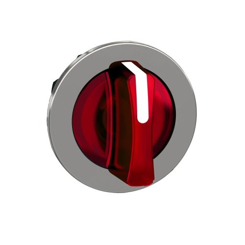 Schneider ZB4FK1343 Harmony panelbe süllyesztett fém világító választókapcsoló fej, Ø30, 3 állású, piros