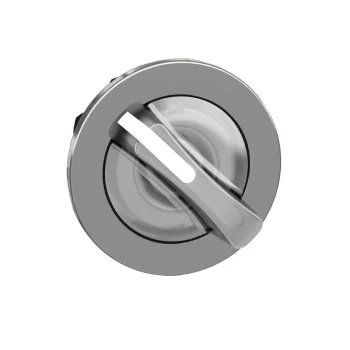   Schneider ZB4FK1413 Harmony panelbe süllyesztett fém világító választókapcsoló fej, Ø30, 2 állású, fehér, jobbról visszatérő