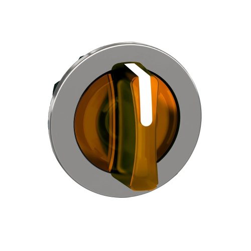Schneider ZB4FK1553 Harmony panelbe süllyesztett fém világító választókapcsoló fej, Ø30, 3 állású, narancs, középre visszatérő