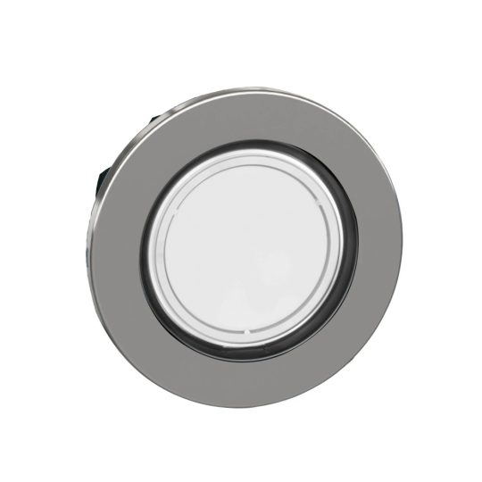 Schneider ZB4FV013 Harmony panelbe süllyesztett fém LED jelzőlámpa fej, Ø30, fehér Schneider ZB4FV013 Harmony panelbe süllyesztett fém LED jelzőlámpa fej, Ø30, fehér