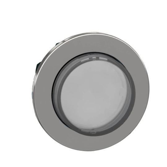 Schneider ZB4FW113 Harmony panelbe süllyesztett fém világító nyomógomb fej, Ø30, kiemelkedő, fehér Schneider ZB4FW113 Harmony panelbe süllyesztett fém világító nyomógomb fej, Ø30, kiemelkedő, fehér