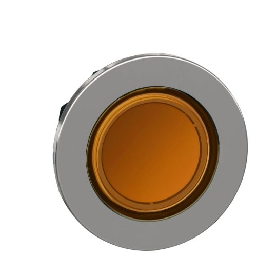 Schneider ZB4FW353 Harmony panelbe süllyesztett fém világító nyomógomb fej, Ø30, visszatérő, narancssárga Schneider ZB4FW353 Harmony panelbe süllyesztett fém világító nyomógomb fej, Ø30, visszatérő, narancssárga